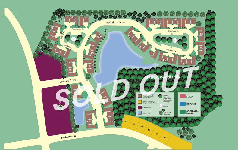 Cedar Crossing Site Map